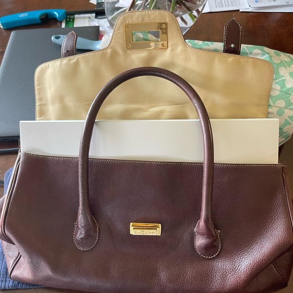 Ralph Lauren Rich Brown Leather Satchel - Picture 15 of 16